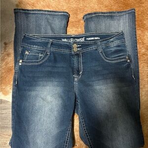 Wallflower Women's Dark Blue Boot Cut Jeans